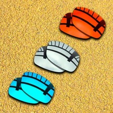 3 Sets Lenses Replacement for-Oakley Ravishing Polarized-Silver Blue Orange Red