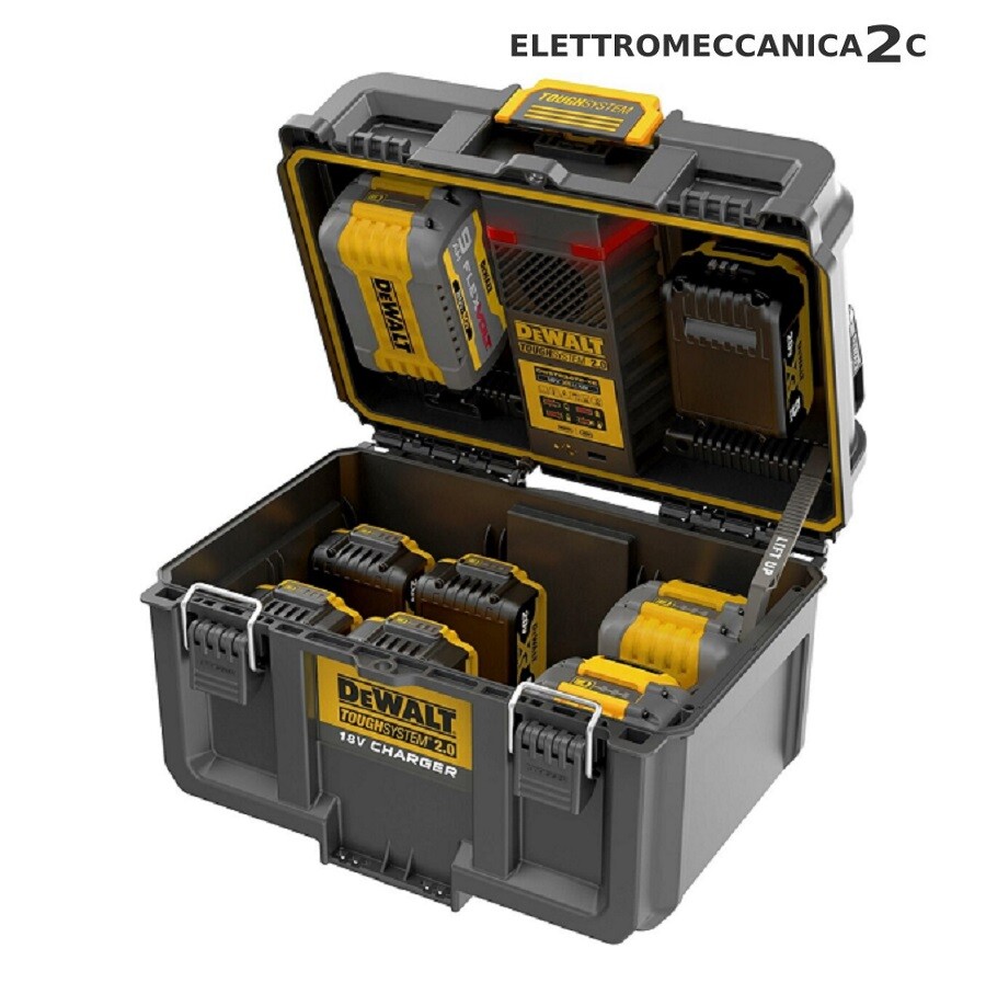 DEWALT DWST83471-QW  valigia caricabatteria a 2 ingressi mezzo modulo tough s...