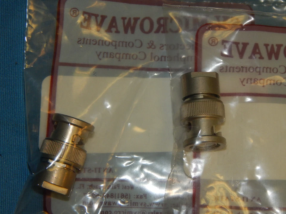 2 NUEVOS SV Microondas M39030/7-05N Mil-Spec BNC Terminator 50 Ohmios, 2.5 GHz, 2 W Foto 3 de 4