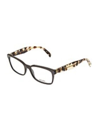 Prada Womens Optical Reader Glasses Frames Eyeglasses New Brown Black PR18TV