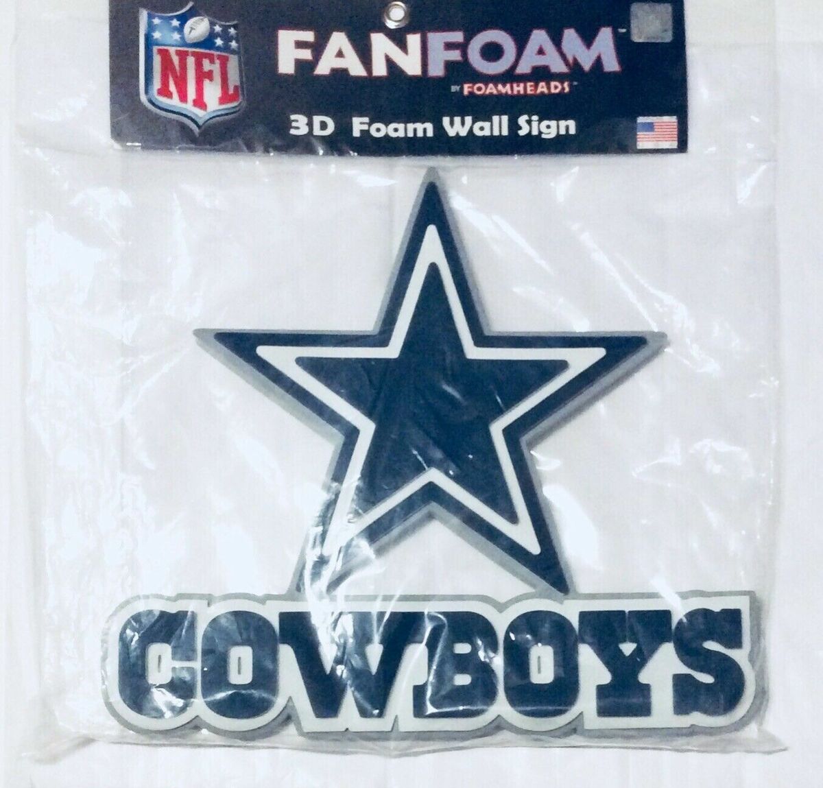 Dallas Cowboys Star 3D Fan Foam Logo Sign