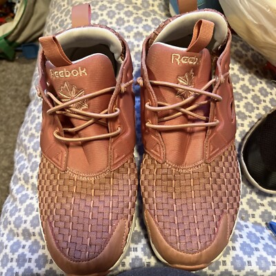 Reebok Womens Furylite Running Shoes Pink V68870 Low Top Breathable 1/2 