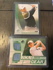 2021 UD SP Game Used Golf Tour Gear Dual Shirt TG-SW + Base ROOKIE Si Woo Kim