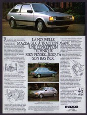 1981 MAZDA GLC Sport Vintage Original Print AD - Silver car photo French Canada