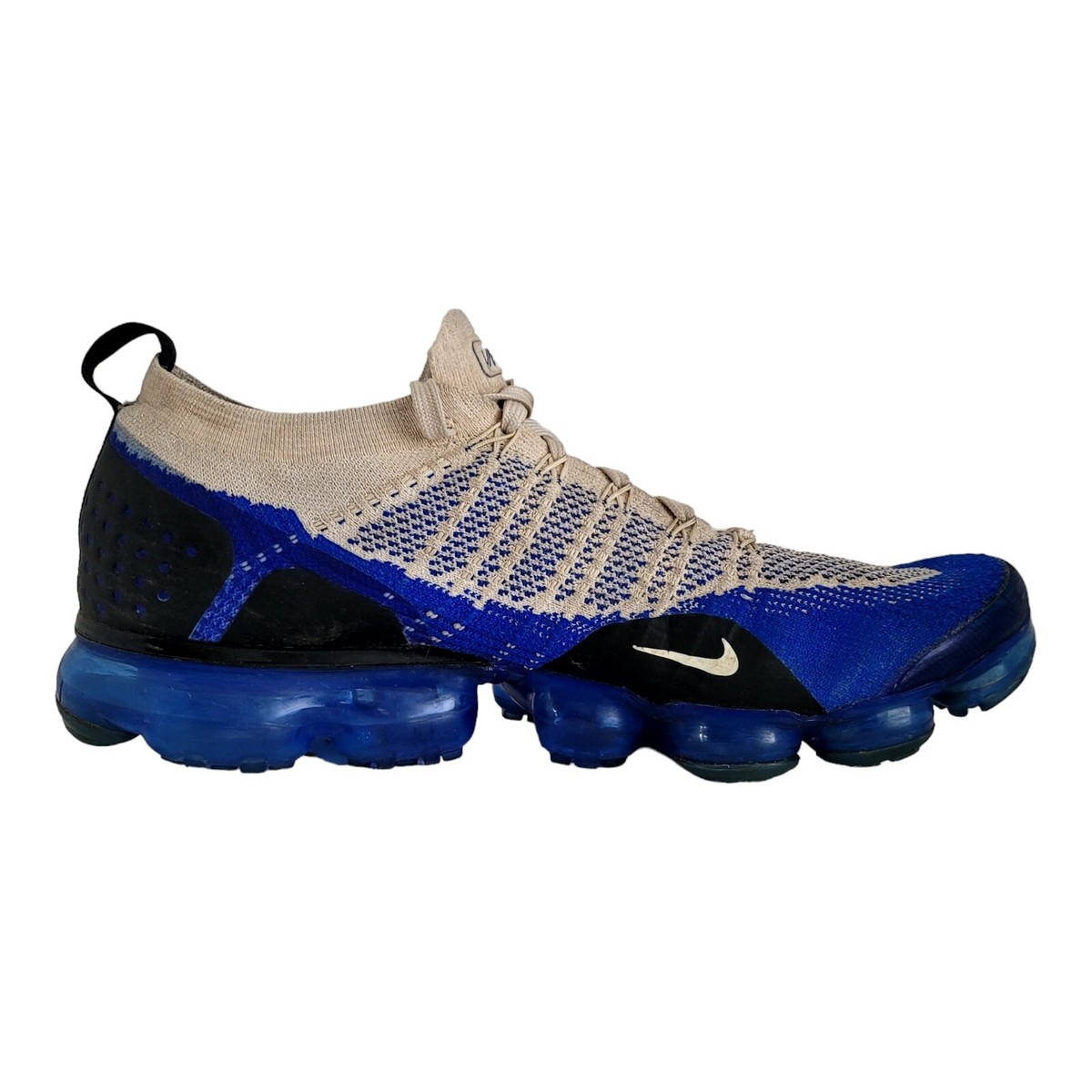 nike vapormax golden beige racer blue