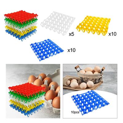 30 Gitter Eierablage Eierbehälter Eier Organizer Rack Stapelbar Eierhalter für