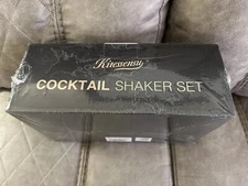 Cocktail Shaker Set, Kitessensu 15 On Tag, On Box Says 16 Piece New Sealed