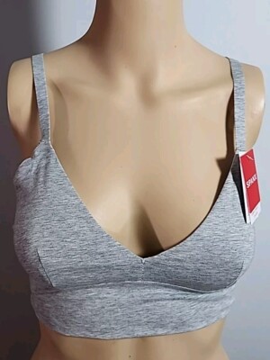 SPANX Cotton Comfort Bralette Size M Grey 