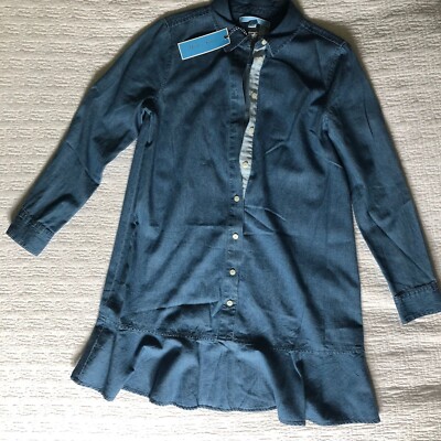 Women's Draper James Chambray Tulip Shirt Dress, Size 4