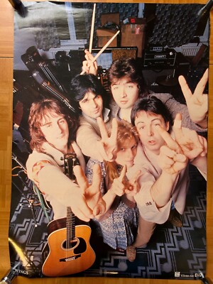 Paul McCartney Wings / Vintage 1970s Japan Original Promo Poster