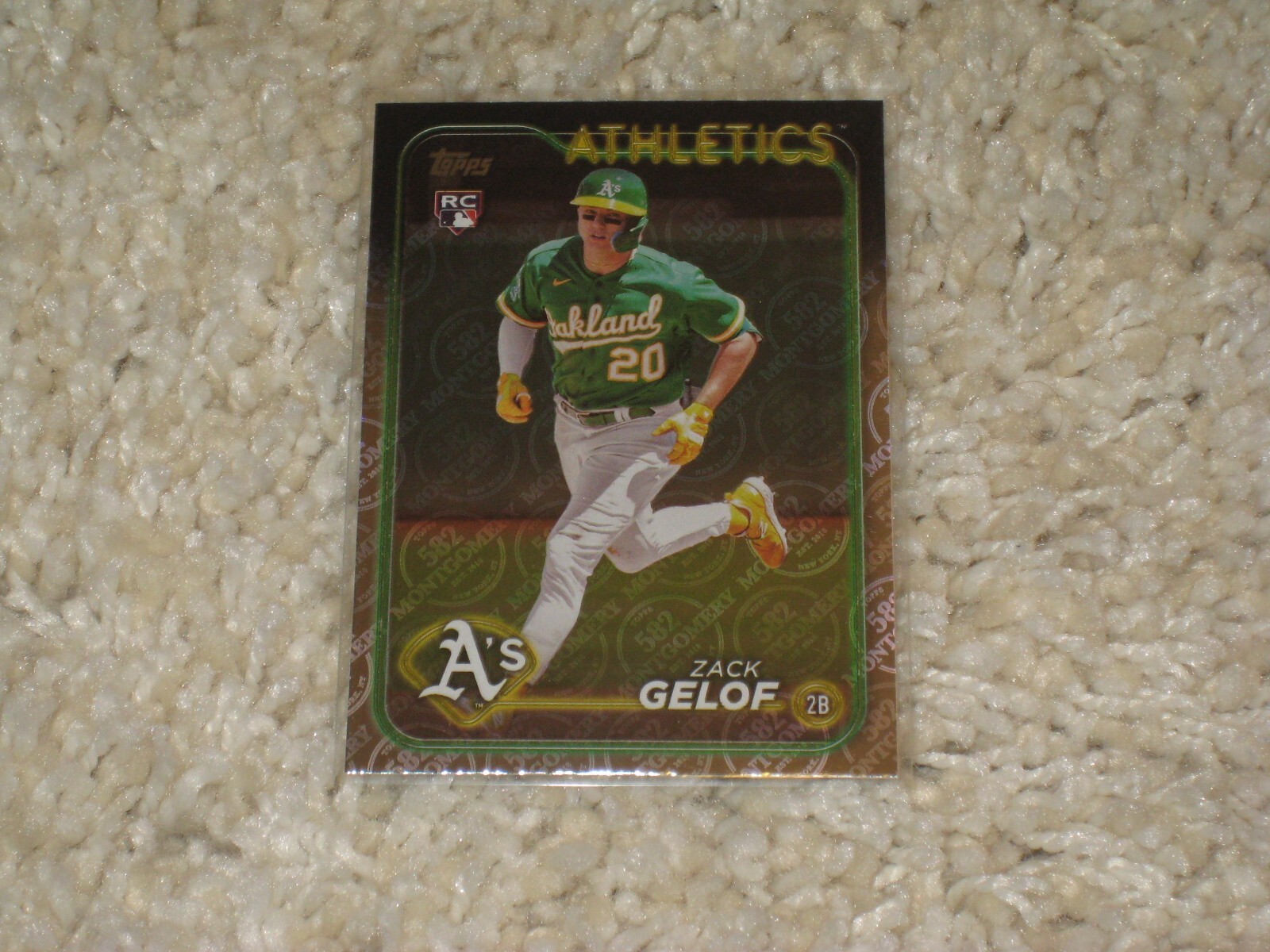 2024 Topps 582 Montgomery Club Exclusive Foil Rookie RC Zack Gelof #166