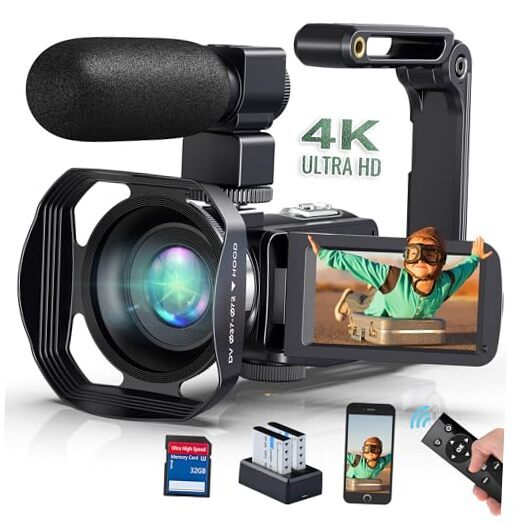 Camcorder Video Camera 4K HD 48MP 18X Digital Camcorder 3.0'' Touch L-V4S-image