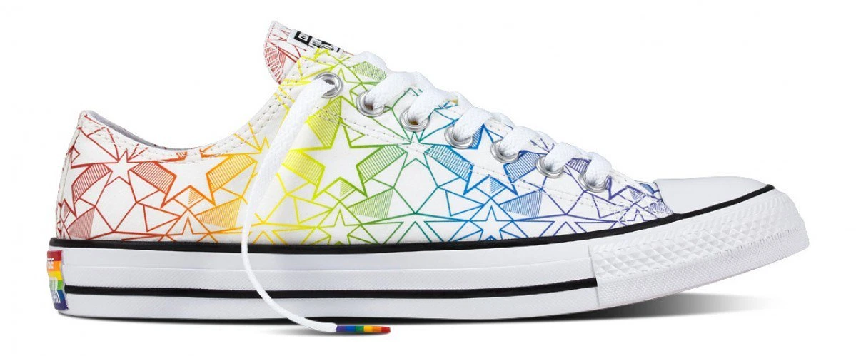 Converse Rainbow Pride White LGBTQ LowChuck Taylor 2017 All Star