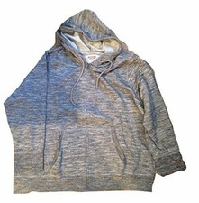 Mossimo CO Plus Size Long Sleeve Fleece Hoodie Gray 3X 15511761 NEW