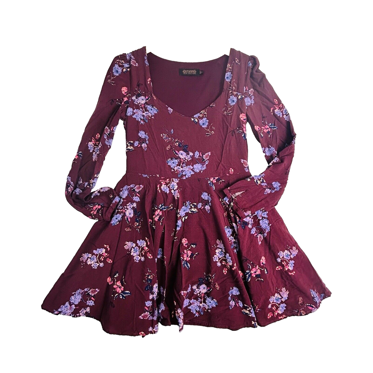 country western mini dress American Eagle Floral Tunic Mini Dress Medium Boho Prairie Tan Country Western
