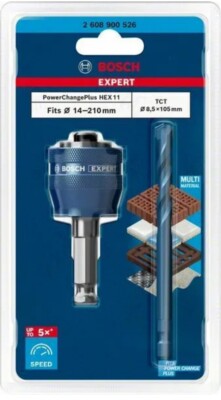 BOSCH EXPERT PowerChange Plus Hex 11, Carbide 8.5x105mm pilot drillbit Zubehör