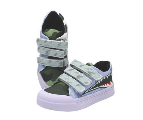 Go Bananas by Shoesme Shark Boy\u0026#039;s Eco-Friendly Canvas Shoes | eBay