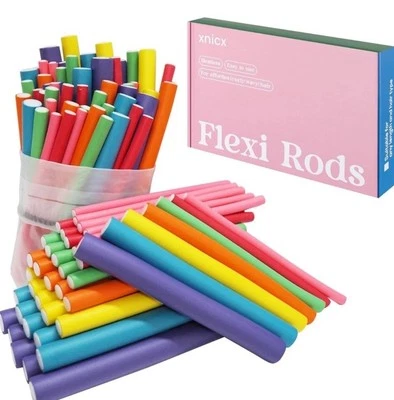 XNICX Flexi Rods Heartless Hair Curlers Brand New In Box