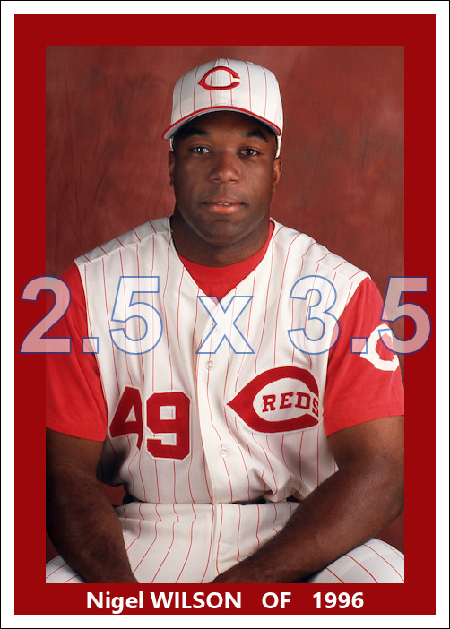 Nigel Wilson - 1996 Cincinnati Reds - choose a size - color print