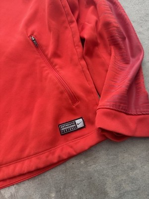 England 2018 Football Track Top Jacket Nike Red Full Zip Retro