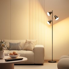 36W LED Tree Floor Lamp Dimmable Tall Standing Lamp W/ Remote  Touch Control