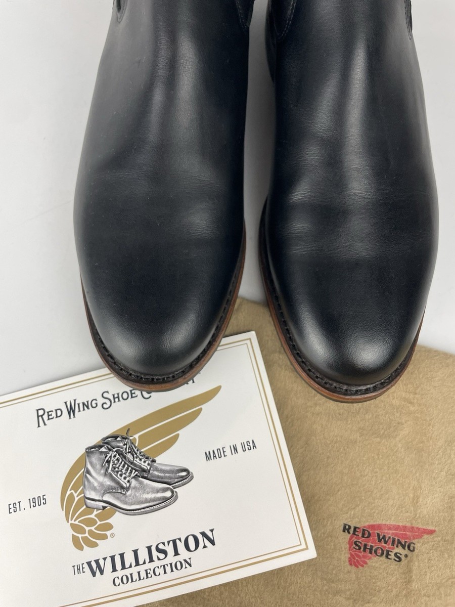 Red Wing 9438 Chelsea Williston Black Leather Boots US Men's 13 D