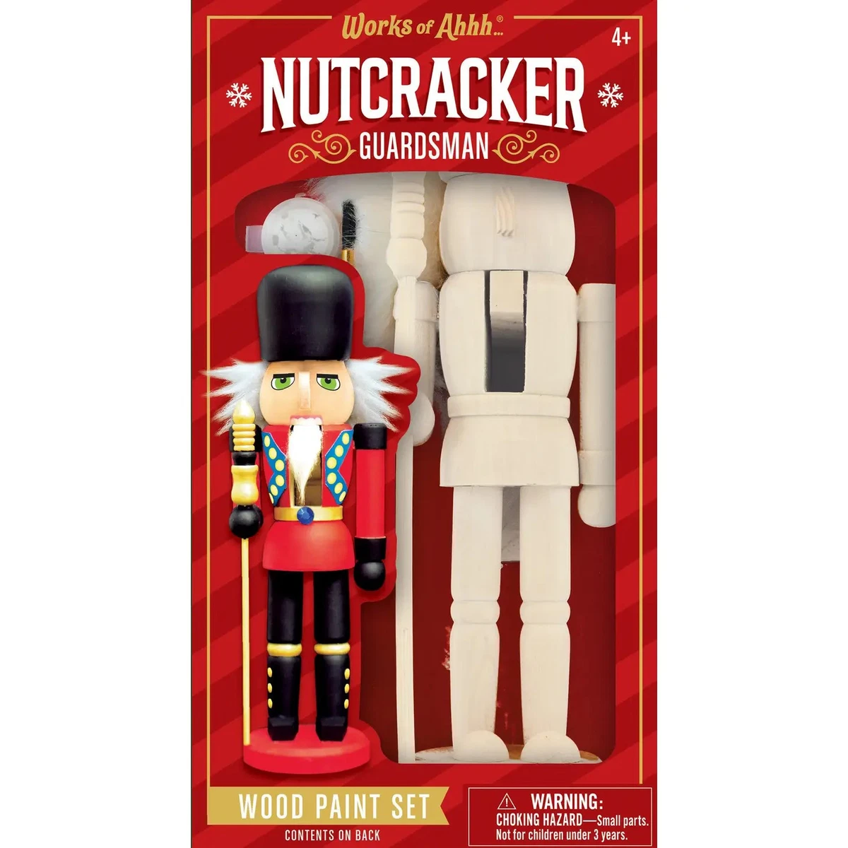 Works of Ahh - Kit de artesanía y pintura de madera Cascanueces Guardman - NUEVO sin abrir