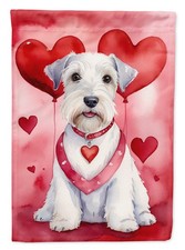 Caroline's Treasures Sealyham Terrier My Valentine Garden Flag DAC5437GF