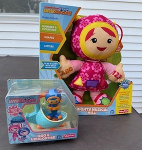 Team Umizoomi Milli Bot And Geo 9" Plush Toy Gift 3pcs 9 In - Foto 5