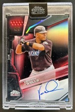 2026 Topps Chrome Black Vernon Wells Auto Autograph Red Refractor #/5 Blue Jays