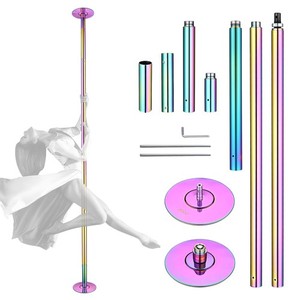 Yescom Static Spinning Dancing Pole Kit 10.8FT for Party Club Exercise,Colorful