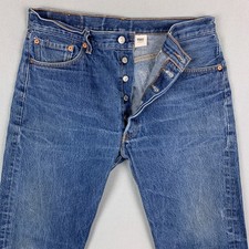 Vintage Levi's 501 XX Jeans Men's 35x34 Original Fit Faded Blue Denim