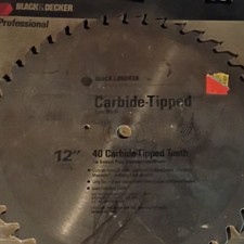 BLACK+DECKER Professional 12 in Carbide-Tipped Table Saw Blade 40 Teeth