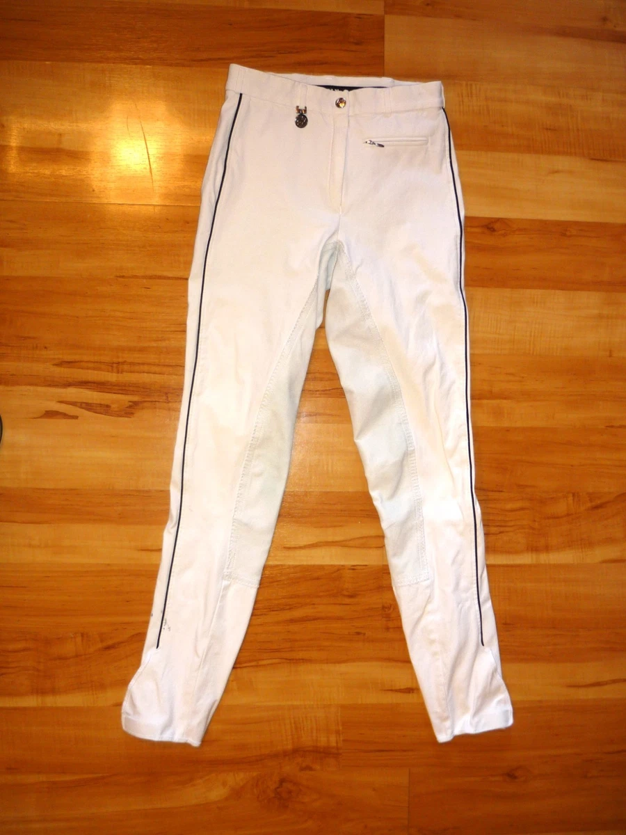 PIKEUR Reithose Vollbesatz - Gr. 72 / 34L - weiß - Turnier-Reithose Langes Bein