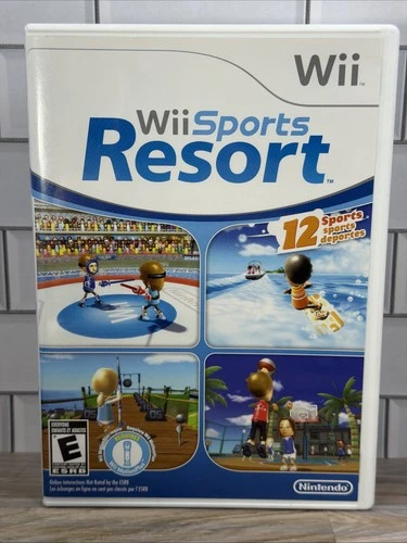 Wii Sports Resort (Wii Nintendo 2009) Game & Case Inserts  MINT RVL P RTZE USZ