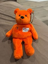 Salvinos Bammers JOHN ELWAY Denver Broncos NFL 7 Beanie Plush Bear 8" Orange NWT