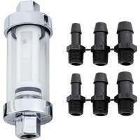 Universal-Motorrad-Kraftstofffilter, Klares Sichtglas, Waschbar, Wiederverwen...