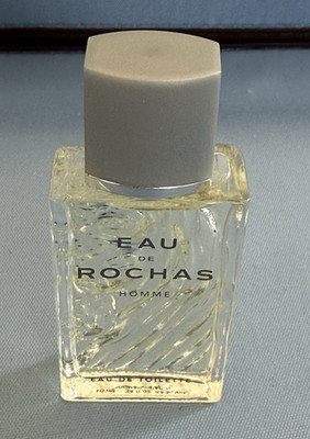 EAU DE ROCHAS HOMME Eau de Toilette Splash .34oz/10ml Men NEW