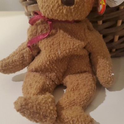 Rare Ty Beanie Baby Curly Retired Bear 1996 Beanie Babies All Ages