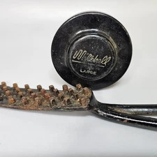 Vintage Mitchell Fishing Line Spool Cast Iron Fish Scaler Lot Set Equipment Tool