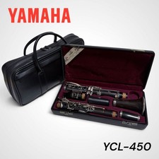 Yamaha YCL-450 Bb Clarinet Grenadilla Vandoren 5RV Lyre Hard Case Preowned Japan