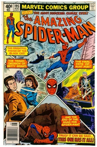 Amazing Spider-Man #195 1979 Marvel Comics FN Comic Book 2nd App Black Cat