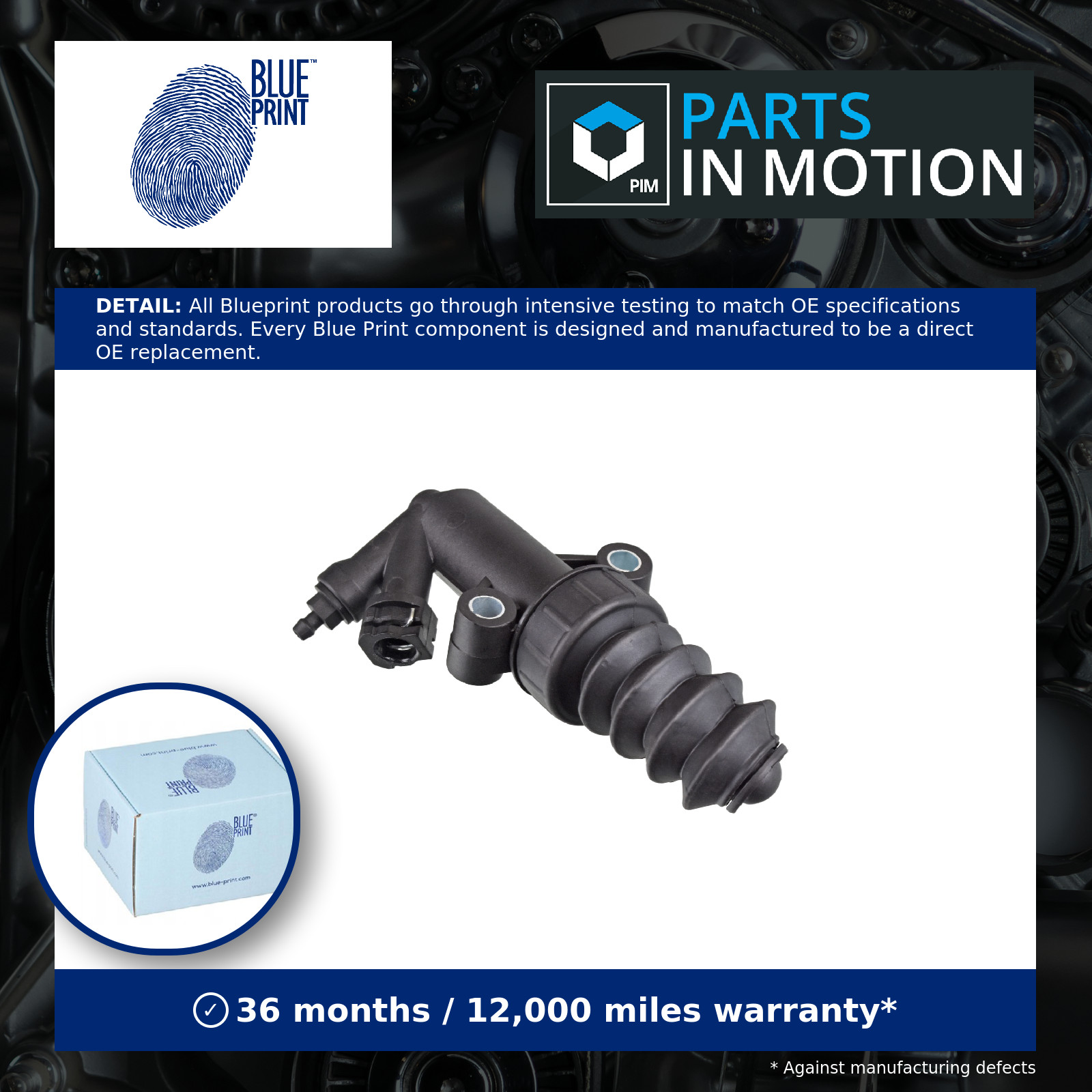 Clutch Slave Cylinder Fits Mazda OE BP4K41920C Blue Print ADM53636 - Image 4