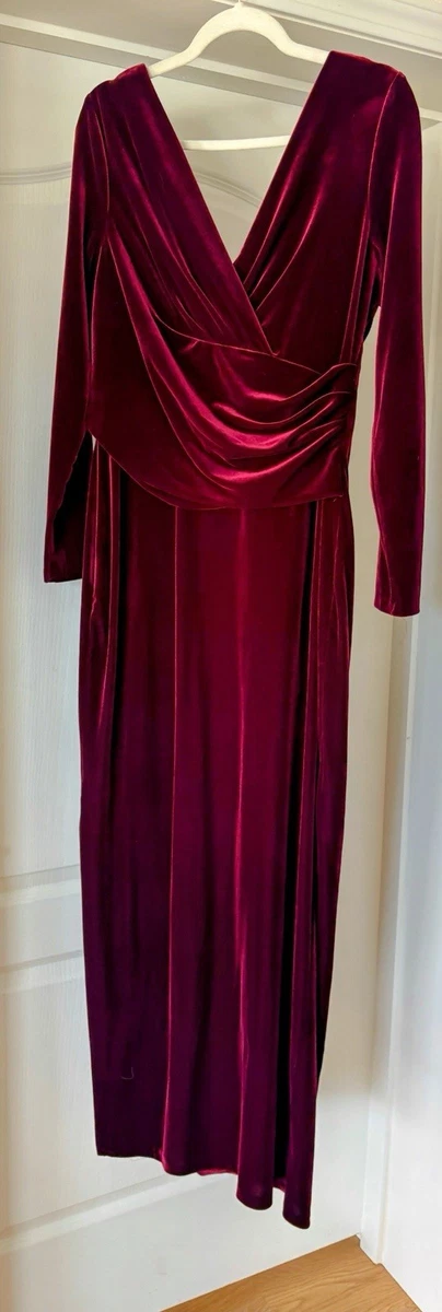 long sleeve burnout velvet cocktail dress eliza j Eliza J Fit & Flare Dress 2 Black Burnout Velvet Bell Sleeve Cocktail LBD  Womens