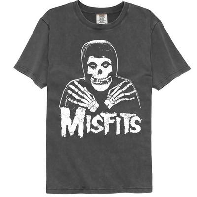 THE MISFITS Mens T-Shirt  OUTLINE SKULL PUNK ROCK MUSIC New Pepper Comfort Color