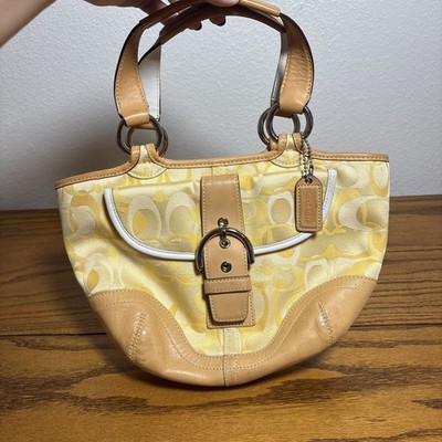 バッグ COACH legacy signature soho tote bag y2k COACH Soho Y2K Cherry Red Signature C Canvas Shoulder Tote Bag Lg