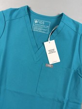 FIGS Womens Catarina One-Pocket Scrub Top Size XXS PO 3715 Blue
