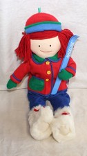 Madeline Plush Alpine with Boots and Skis Rag Doll 20" 1997 eden