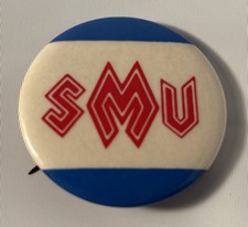 Vintage 1980’s SMU Mustangs Southern Methodist University Football Button Pin