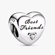 Pandora Best Friend Heart Charm With Cz S925ale 